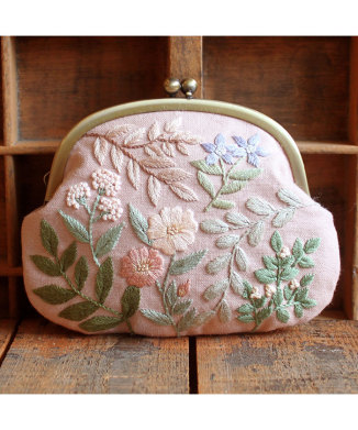 【polite】風にそよぐ野花のがま口キット