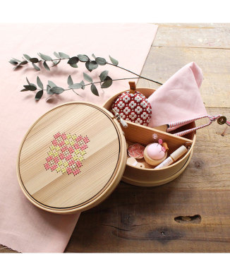 【cohana】曲げわっぱの道具箱 お裁縫セット