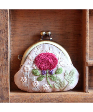 【polite・cohana】スミルナフラワーのミニがま口キットセット