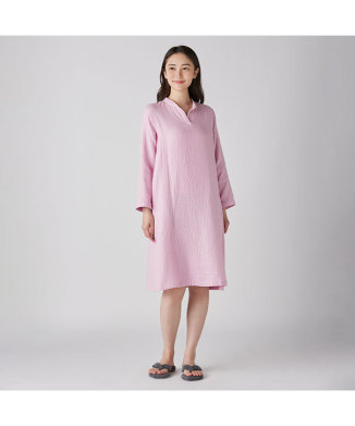 Lマシュマロガーゼシンプルワンピース