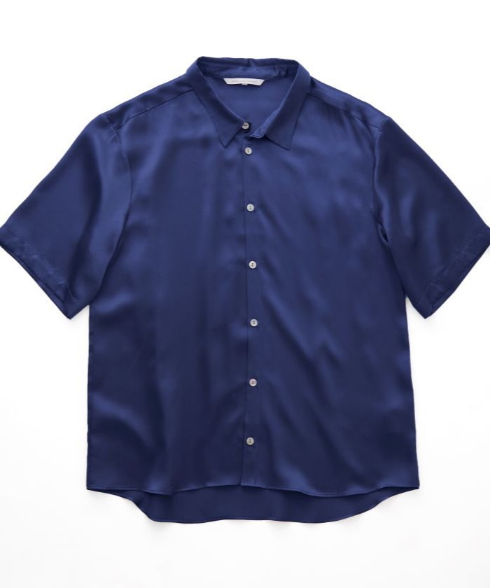 【新品】シルク 半袖パジャマシャツ 19匁 シルクパジャマ / 半袖シャツ / メンズ(L267D006)｜阪急百貨店