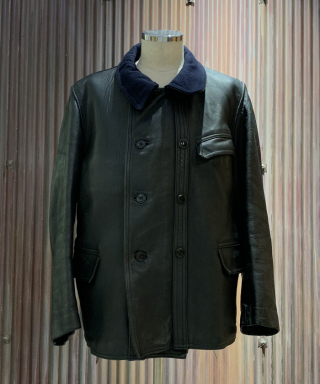 OLD DOUBLE BREASTED LEATHER JACKET