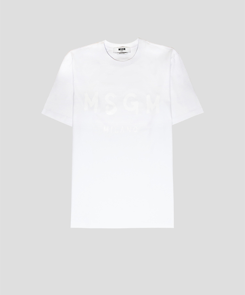 MSGM ブラッシュロゴTシャツ 【EXCLUSIVE】 3040MM97J 217098(M2140133 
