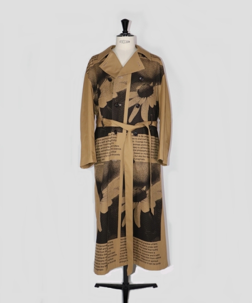 ミスタージェントルマン GRAPHIC LONG TRENCH COAT