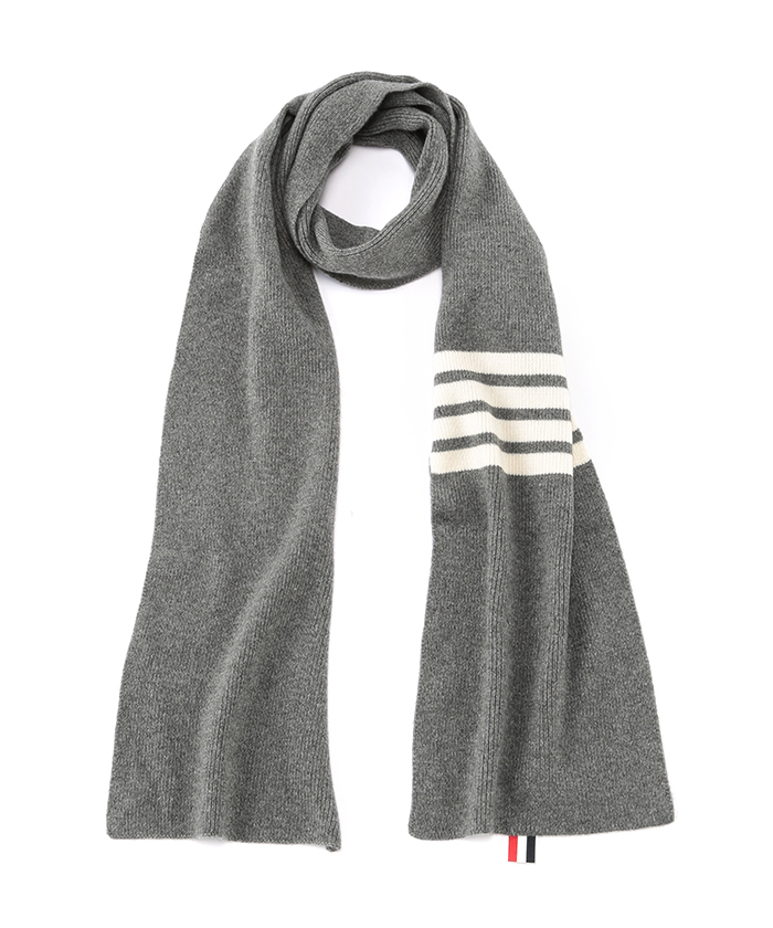 カシミヤ 4BAR ストール MKS026A-00011(M21N0040)|HANKYU MEN'S カシミヤ 4BAR ストール MKS026A-00011(M21N0040)|HANKYU MEN'S