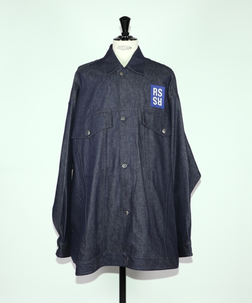 ラフシモンズ Oversized denim jacket