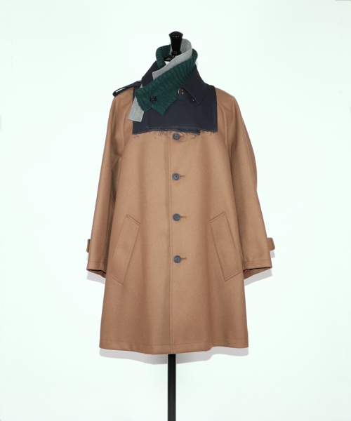 カラー CASHMERE WOOL MELTON COAT