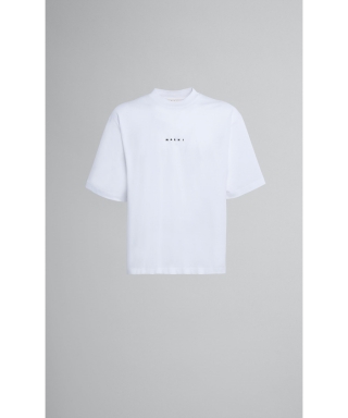MARNIロゴボクシーフィットTシャツ　HUMU0223P1USCS87