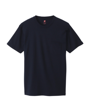 Hanes PREMIUM Japan Fit クルーネックポケットTシャツ　HM1-V003