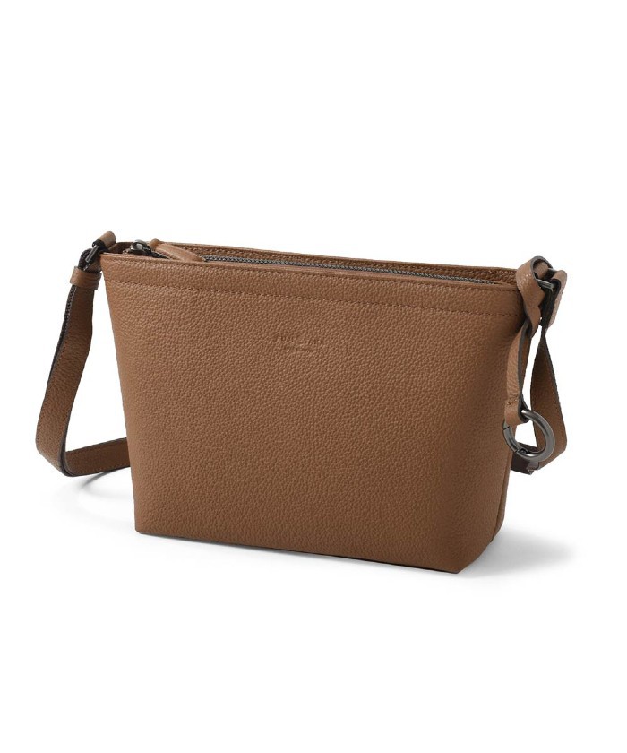 ⭐️未使用⭐️　LUMEN　モニクショルダーバッグ　レザー　ダークブラウン ⭐️未使用⭐️ LUMEN モニクショルダーバッグ レザー ダーク