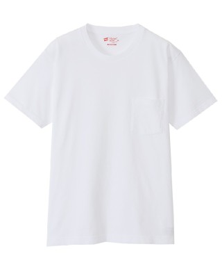ヘインズ 2P Japan Fit クルーネックポケットTシャツ　H5330