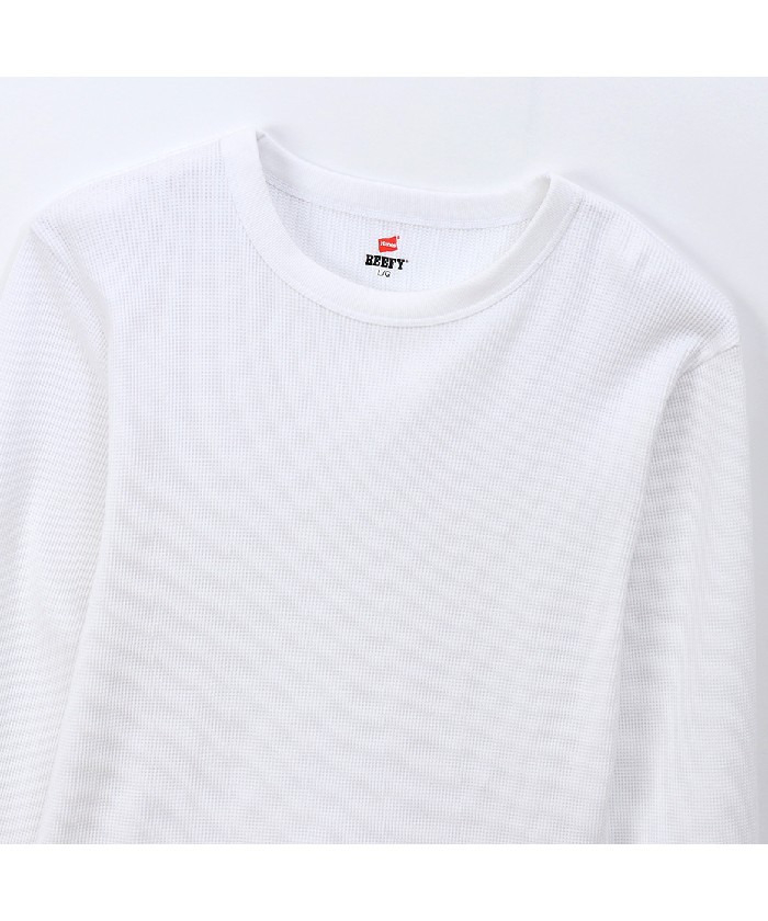 ヘインズ BEEFY サーマルクルーネックロングスリーブ HM4-Q103