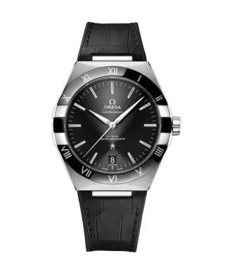 【OMEGA】コンステレーション コーアクシャルマスタークロノメーター ブラック×SS レザー 41mm