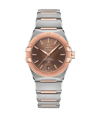 【OMEGA】コンステレーション コーアクシャルマスタークロノメーター ブラウン×SS×セドナ ブレス 36mm