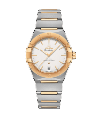 【OMEGA】コンステレーション コーアクシャルマスタークロノメーター ホワイト×SS×YG ブレス 36mm