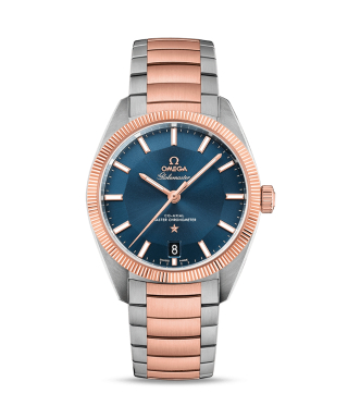 【OMEGA】コンステレーション グローブマスター ブルー×SS×セドナゴールドブレス