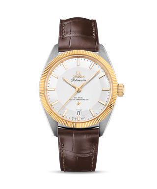 【OMEGA】コンステレーション グローブマスター シルバー×SS×YG レザーストラップ
