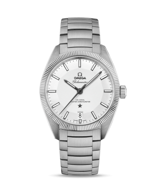 【OMEGA】コンステレーション グローブマスター シルバー×SSブレス