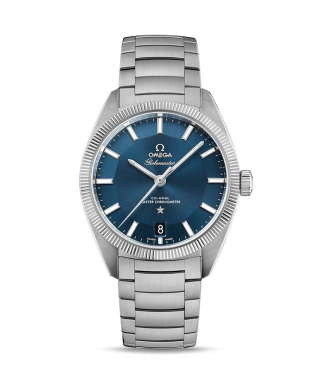 【OMEGA】コンステレーション グローブマスター ブルー×SSブレス
