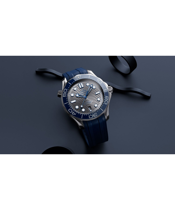 OMEGA】シーマスター ダイバー300M グレー×ブルー ラバー OMEGA】シーマスター ダイバー300M グレー×ブルー ラバー