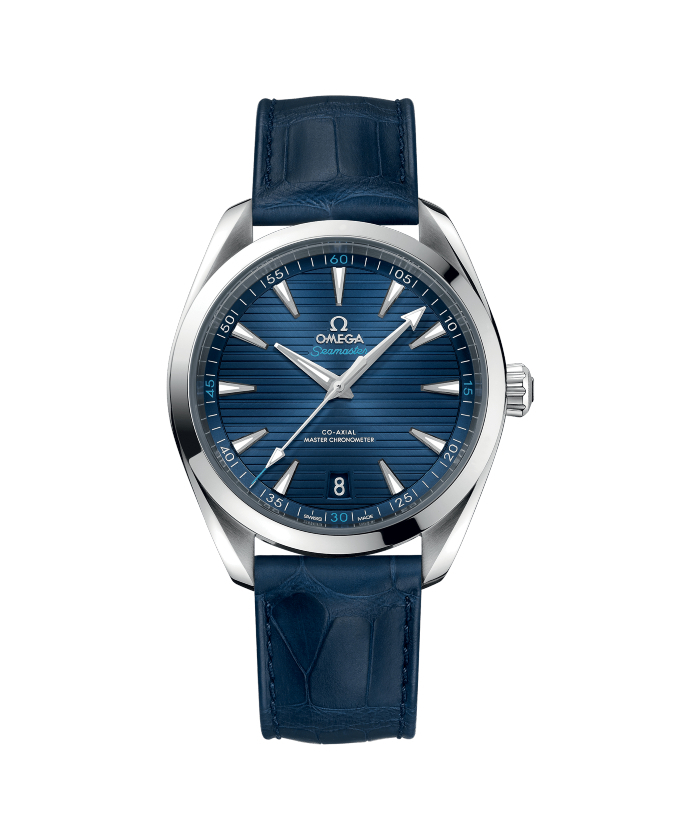 OMEGA】シーマスター アクアテラ 150M レザーストラップ ブルー