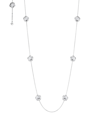 【OMEGA】オメガフラワー ロングネックレス WG×MOP 95cm