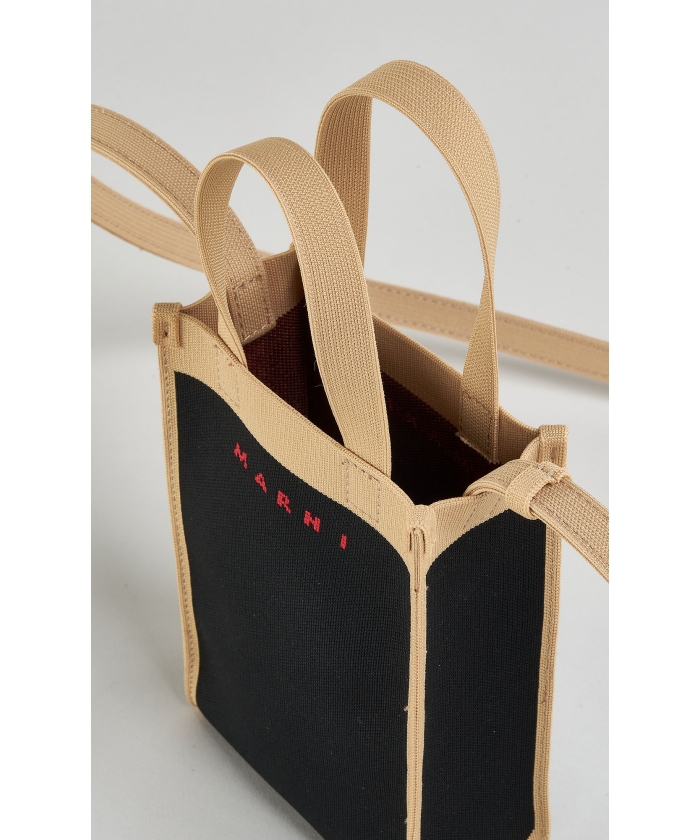 ★超特価★MARNI★ミニ ジャカード チェック ショルダーバッグ ジャカードニットナノショルダーバッグ SBMQ0067A0P4547