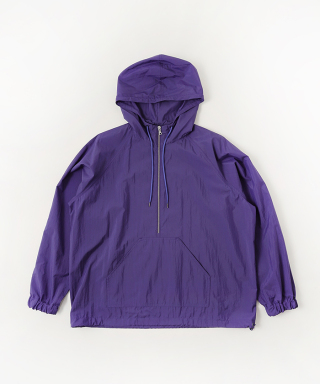 WASHED COTTON NYLON WEATHER HOODED ZIP P/O　A23SB01NW