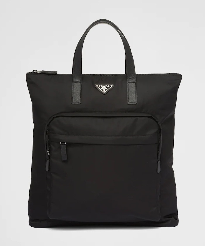 Re-Nylon xサフィアーノレザー トートバッグ Re-Nylon xサフィアーノレザー トートバッグ