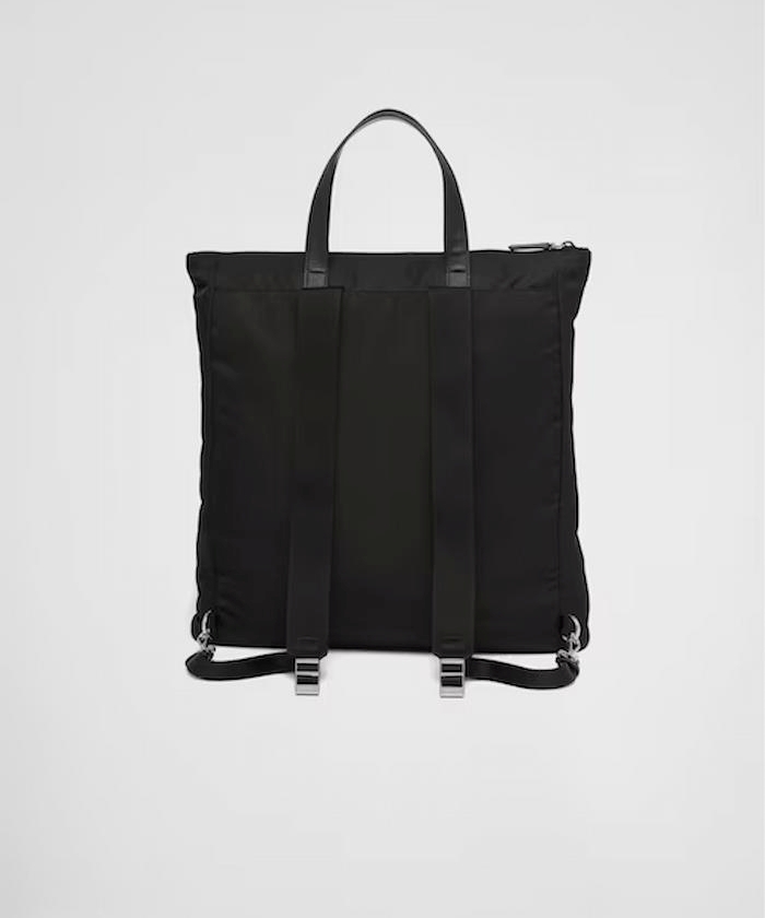 Re-Nylon xサフィアーノレザー トートバッグ Re-Nylon xサフィアーノレザー トートバッグ
