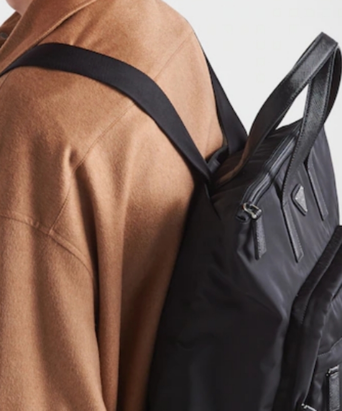 Re-Nylon xサフィアーノレザー トートバッグ Re-Nylon xサフィアーノレザー トートバッグ