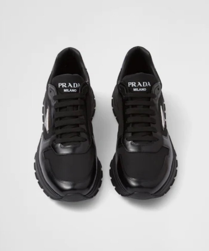 プラダ PRAX 1 Re-Nylon ×ブラッシュドレザー スニーカー プラダ PRAX 1 Re-Nylon ×ブラッシュドレザー スニーカー