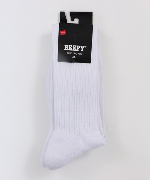 ヘインズ BEEFYフルレングスソックス2P HMSBW001 ヘインズ BEEFYフルレングスソックス2P HMSBW001