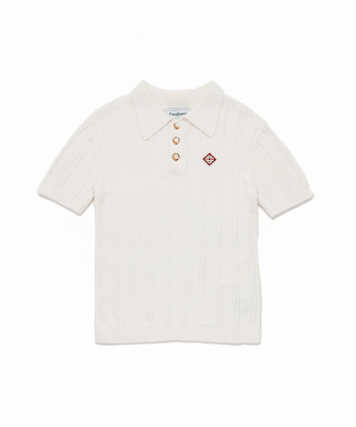 RIBBED BOUCLE POLO　KW-290
