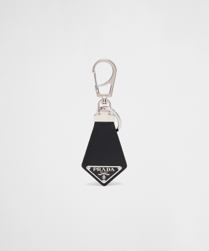 PRADA キーホルダー サフィアーノレザー キーリング 2PP041_053_F0002(M237Y037)｜HANKYU