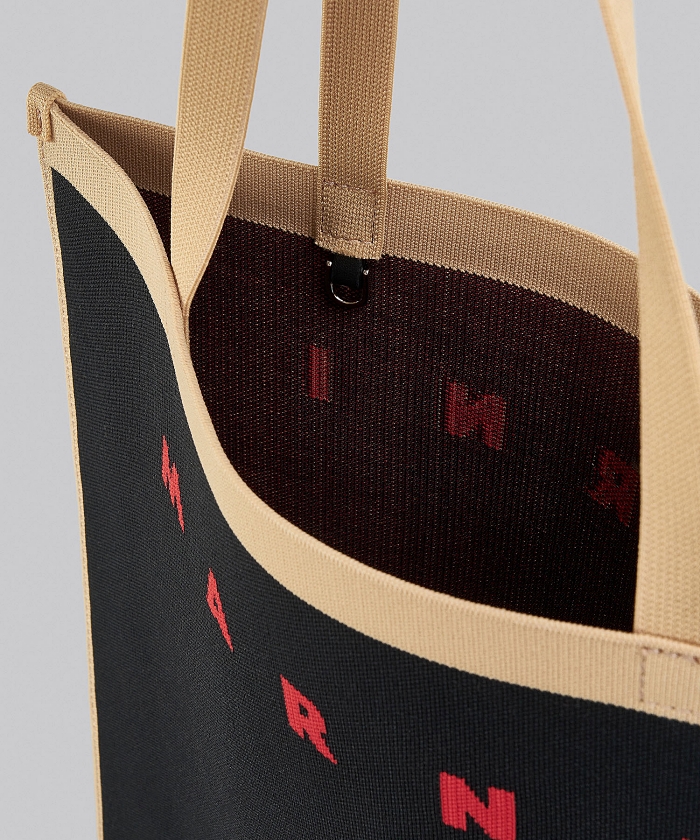 セール MARNI ★ ニットジャカードキュービックバッグ ニットジャカード ショルダーバッグ（2230326）｜MARNI(マルニ