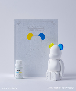 BE@RBRICK AROMA ORNAMENT No.0 COLOR W-DOUBLE- YELLOW BLUE