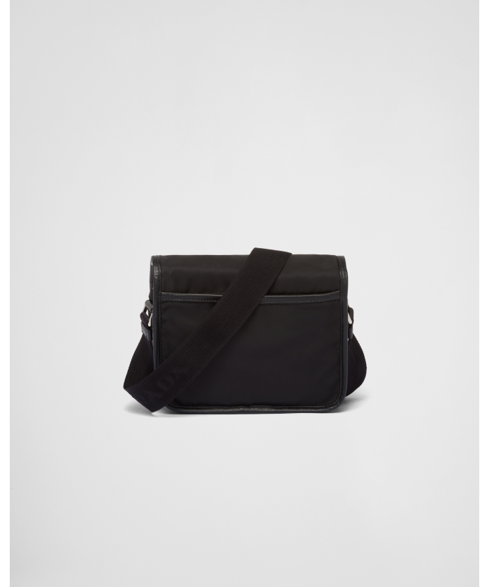Re-Nylon x サフィアーノレザー ショルダーバッグ