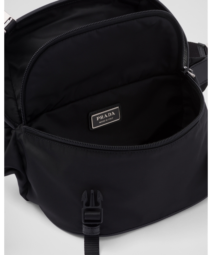 Re-Nylon xサフィアーノレザー ショルダーバッグ Re-Nylon xサフィアーノレザー ショルダーバッグ