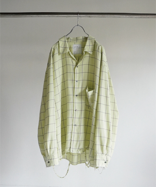 RAYON CHECK CRASH LS SHIRT　ANC-SH28-A