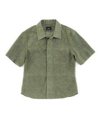 ラムスウェード半袖シャツ　CETO