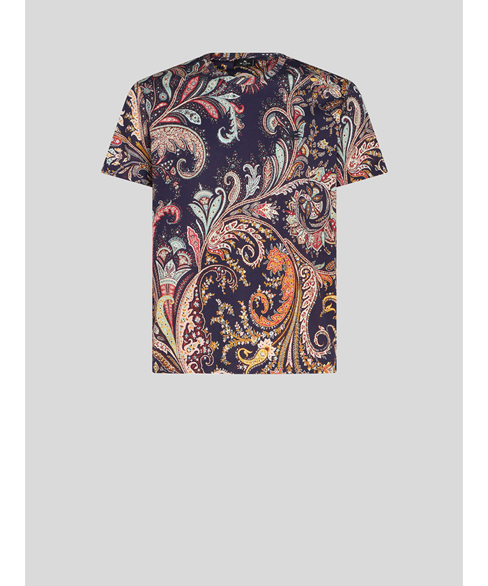 ロゴ付き ペイズリープリント Tシャツ MRMA0002AJ054X0883(M2430147 