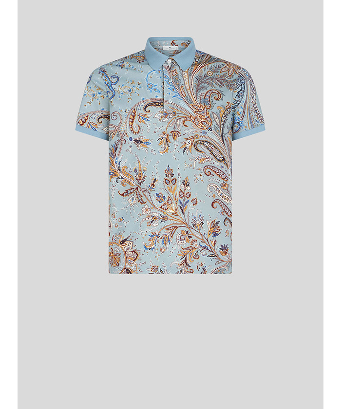 ロゴ付き マルチカラーペイズリー ポロシャツ MRMD0004AJ045X0880  