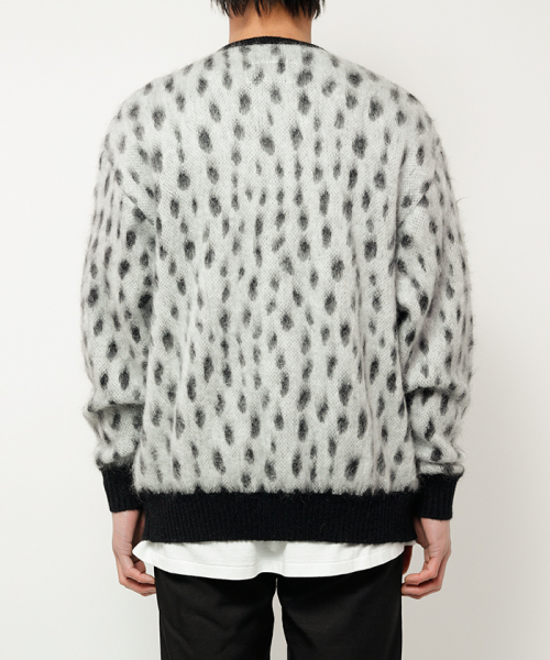 トップス LEOPARD MOHAIR CARDIGAN L 23SS-WMK-KN08 LEOPARD MOHAIR CARDIGAN L 23SS-WMK-KN08