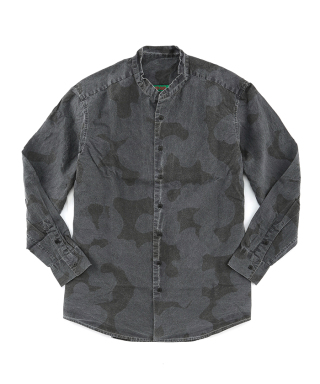 MAO COLLAR FELIX SHIRT - CAMO　21HC303