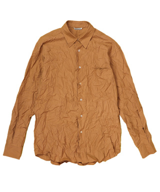 WRINKLED WASHED FINX TWILL SHIRT　A24SS02FW