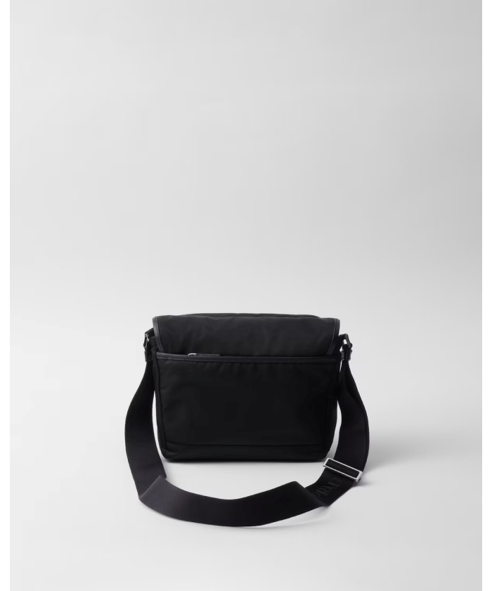 Re-Nylon xサフィアーノレザー ショルダーバッグ Re-Nylon xサフィアーノレザー ショルダーバッグ
