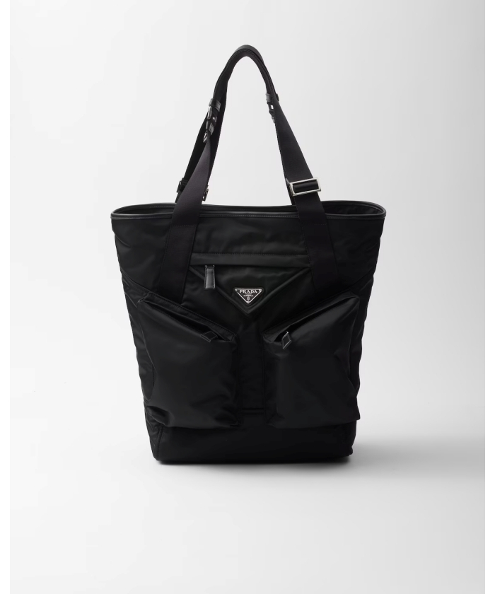 Re-Nylon xレザー トートバッグ 2VG120_2DW3_F0002_V_OOO Re-Nylon xレザー トートバッグ 2VG120_2DW3_F0002_V_OOO