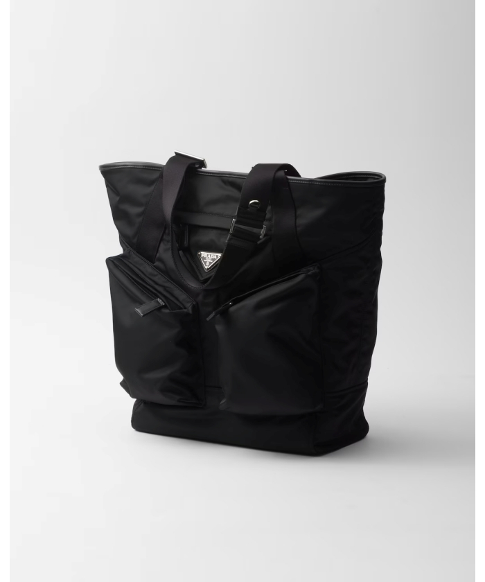 Re-Nylon xレザー トートバッグ 2VG120_2DW3_F0002_V_OOO Re-Nylon xレザー トートバッグ 2VG120_2DW3_F0002_V_OOO