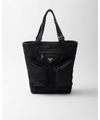 Re-Nylon xサフィアーノレザー トートバッグ Re-Nylon xサフィアーノレザー トートバッグ